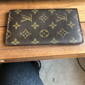Authentic Louis Vuitton checkbook cover